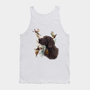 German Shorthaired Pointer and beautiful pheasants Tank Top